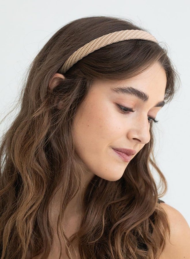 AIBFRID Headbands for Women Thin Knitted Hairbands Fashion Non Slip Headband for Women's Hair Cute Solid Colors Hair Accessories 4 PCS - Image 5